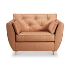 Fauteuil douillet en cuir Edison