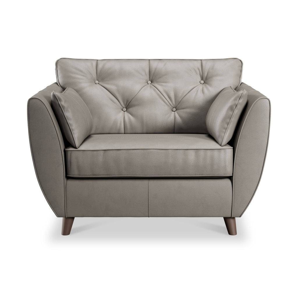 Fauteuil douillet en cuir Edison