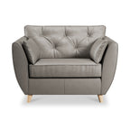 Fauteuil douillet en cuir Edison