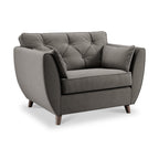 Fauteuil douillet en velours Edison