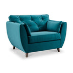 Fauteuil douillet en velours Edison