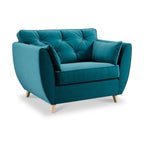 Fauteuil douillet en velours Edison