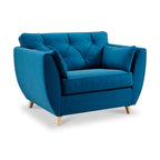 Fauteuil douillet en velours Edison