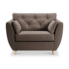 Fauteuil douillet en velours Edison