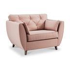 Fauteuil douillet en velours Edison