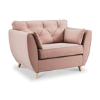 Fauteuil douillet en velours Edison