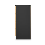 Commode à quatre tiroirs Jago à effet lattes