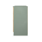 Commode mi-haute à 6 tiroirs effet lattes Jago