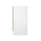 Commode mi-haute à 6 tiroirs effet lattes Jago