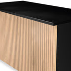 Coffre à couvertures à effet lattes Jago