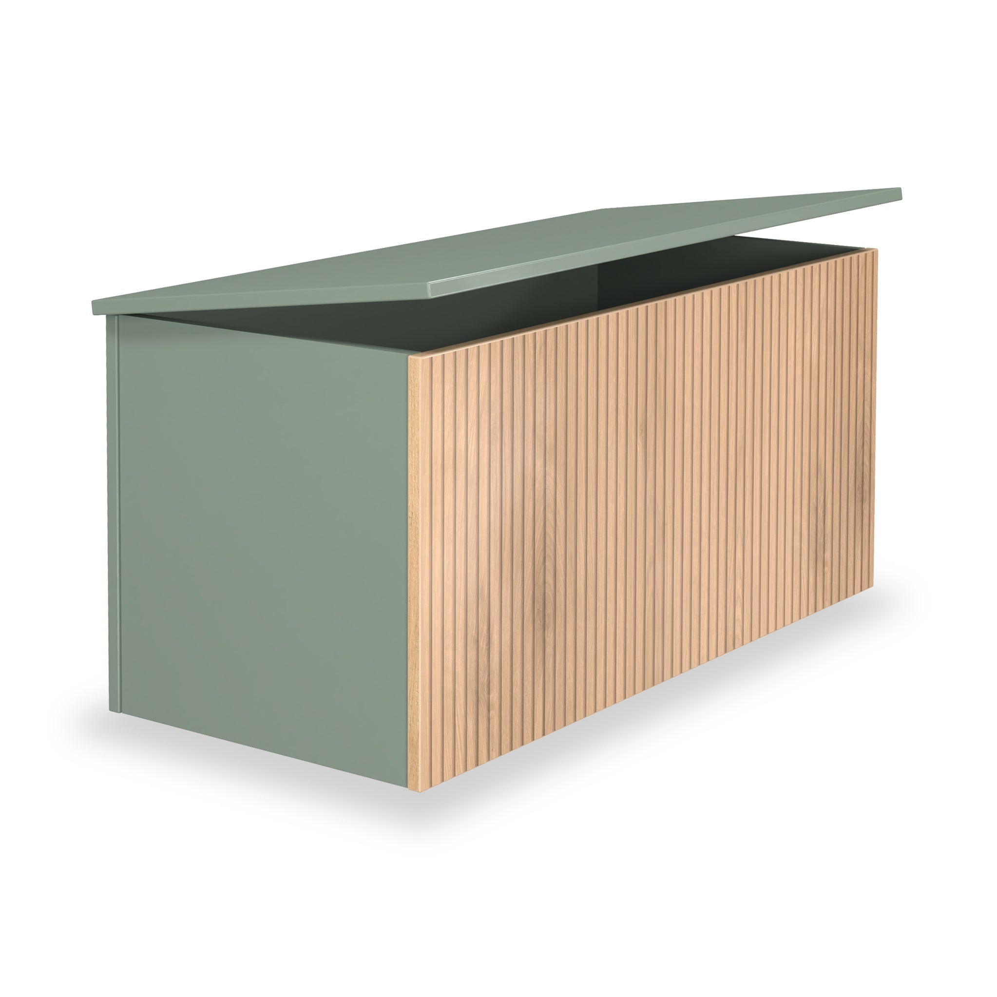 Coffre à couvertures à effet lattes Jago