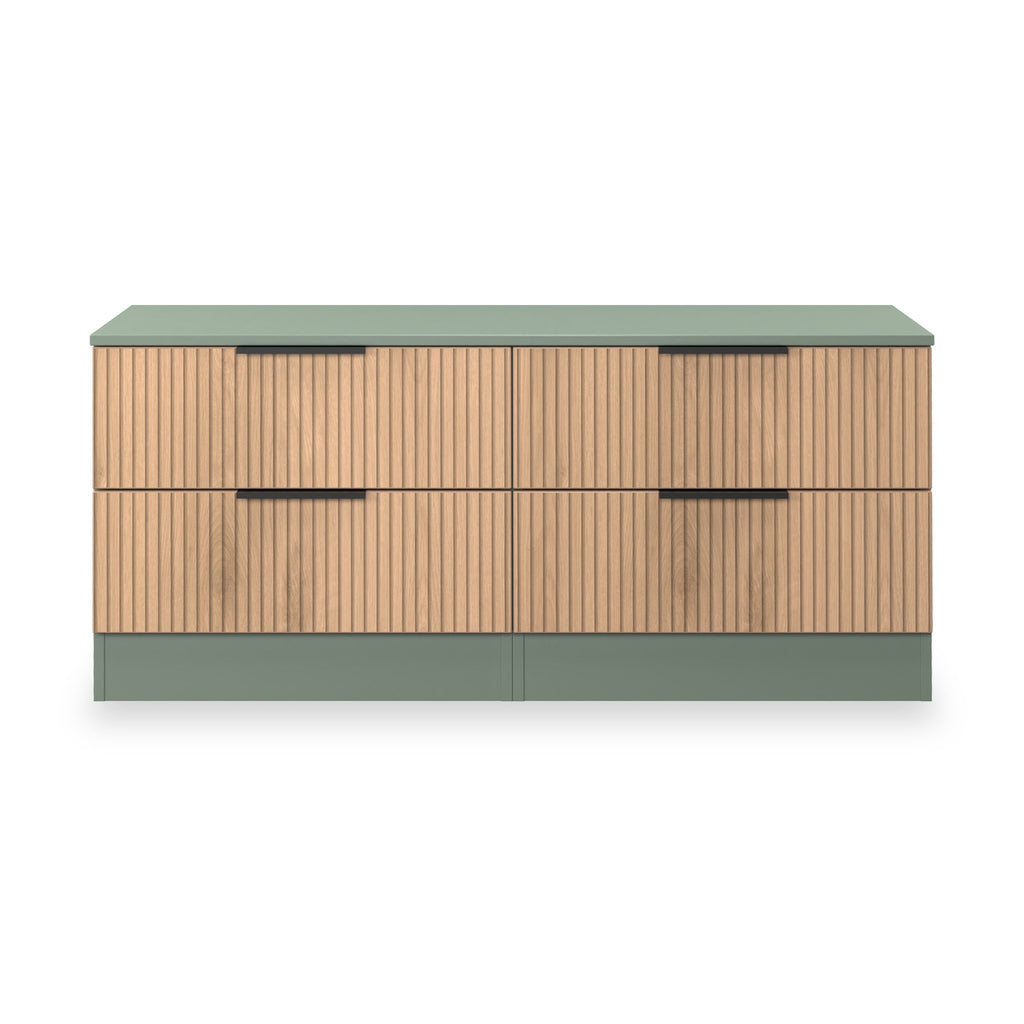 Coffre de lit Jago à lattes et 4 tiroirs