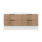 Coffre de lit Jago à lattes et 4 tiroirs