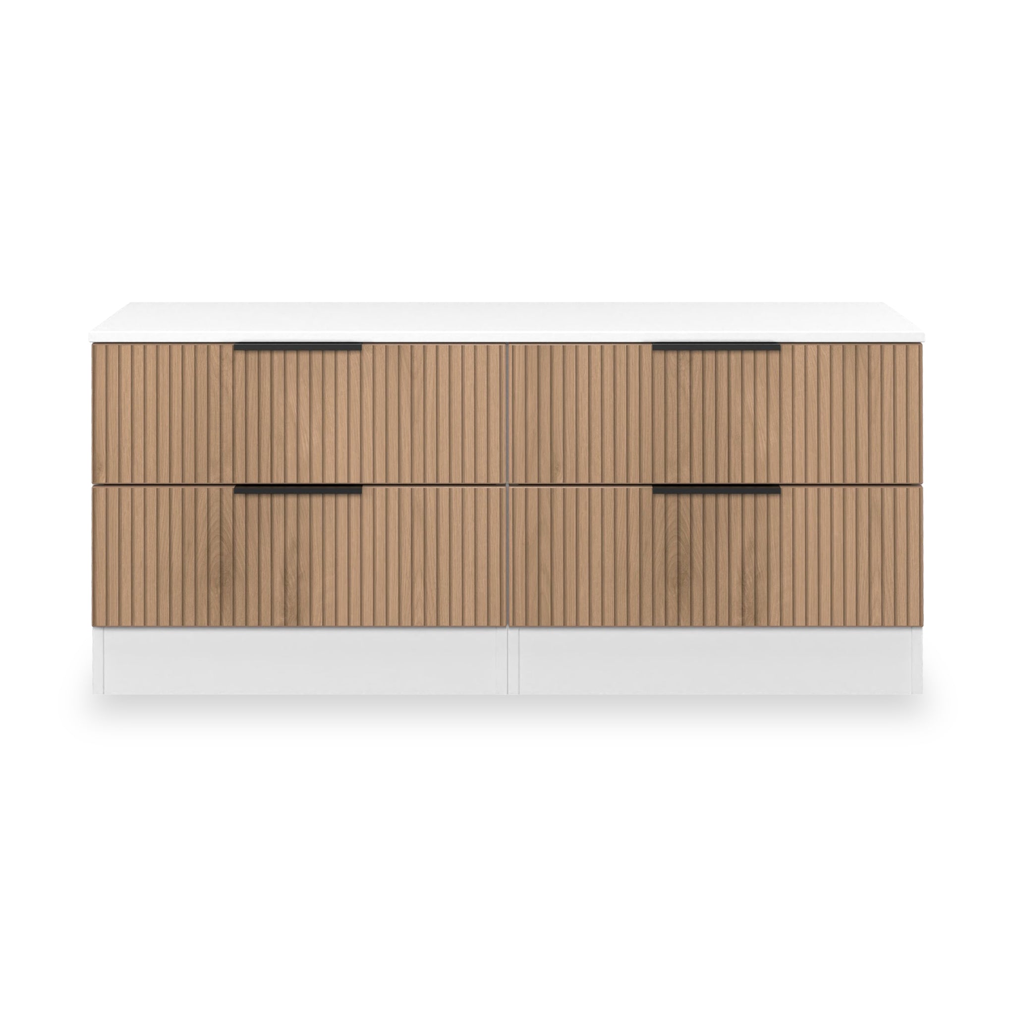 Coffre de lit Jago à lattes et 4 tiroirs