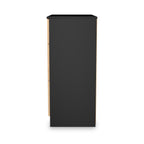 Commode profonde à 3 tiroirs effet lattes Jago