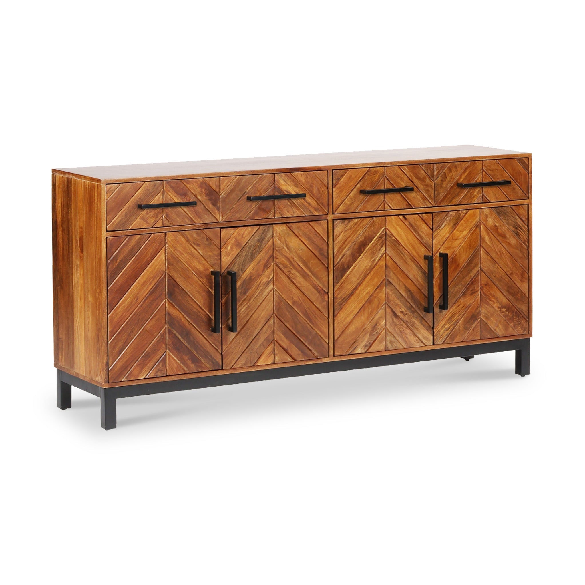 Buffet grand format en bois de manguier Loric Parquet