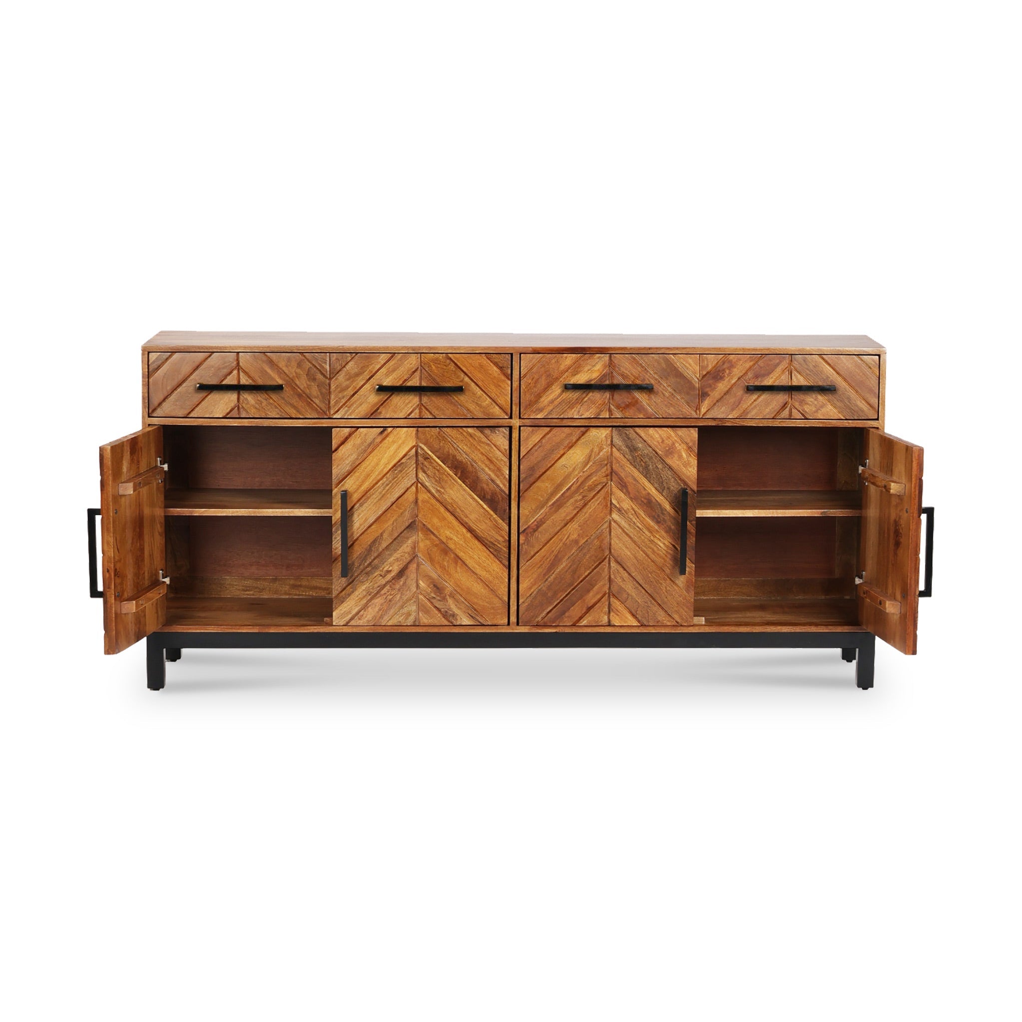 Buffet grand format en bois de manguier Loric Parquet