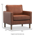 Fauteuil Jefri en similicuir