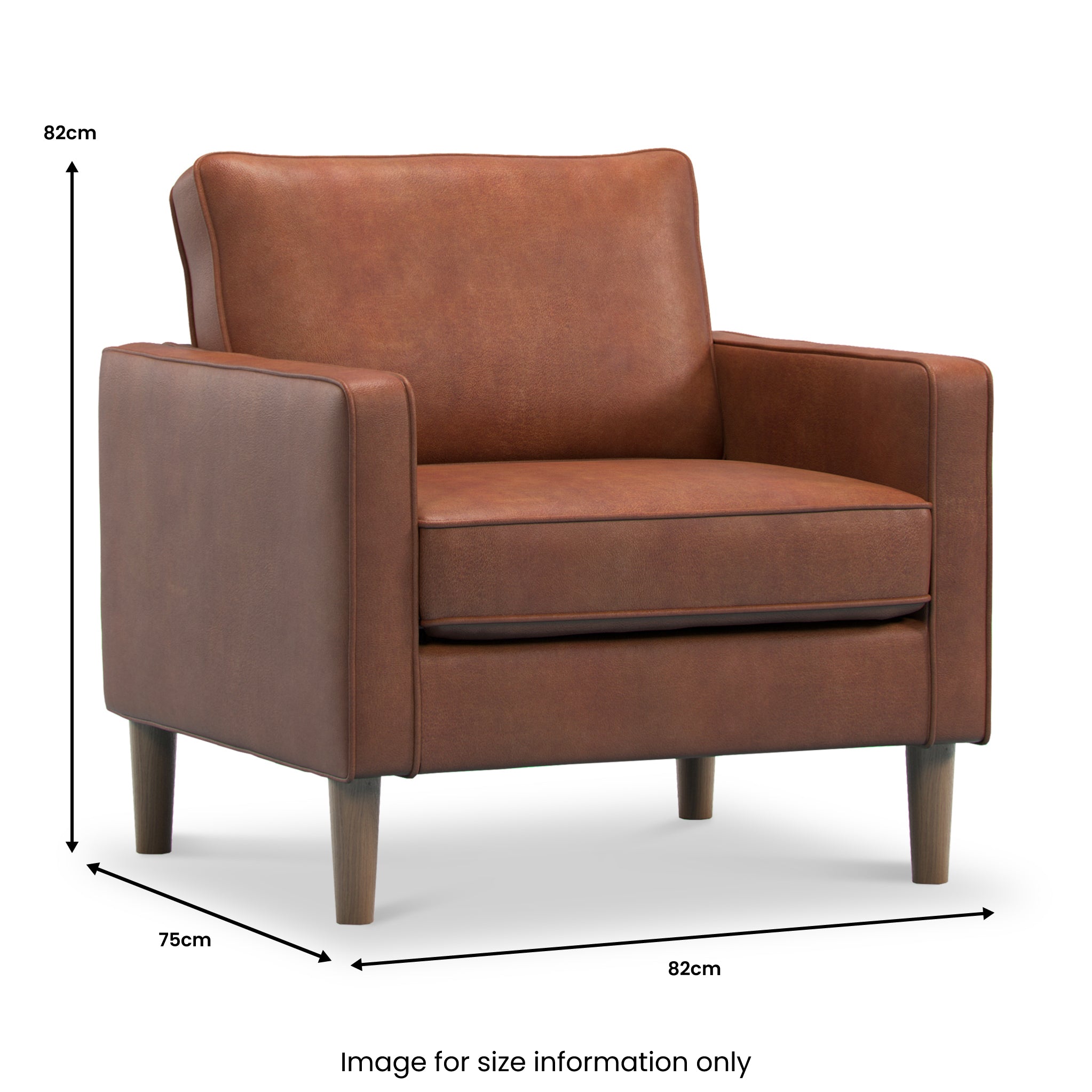 Fauteuil Jefri en similicuir