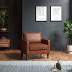 Fauteuil Jefri en similicuir