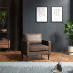 Fauteuil Jefri en similicuir