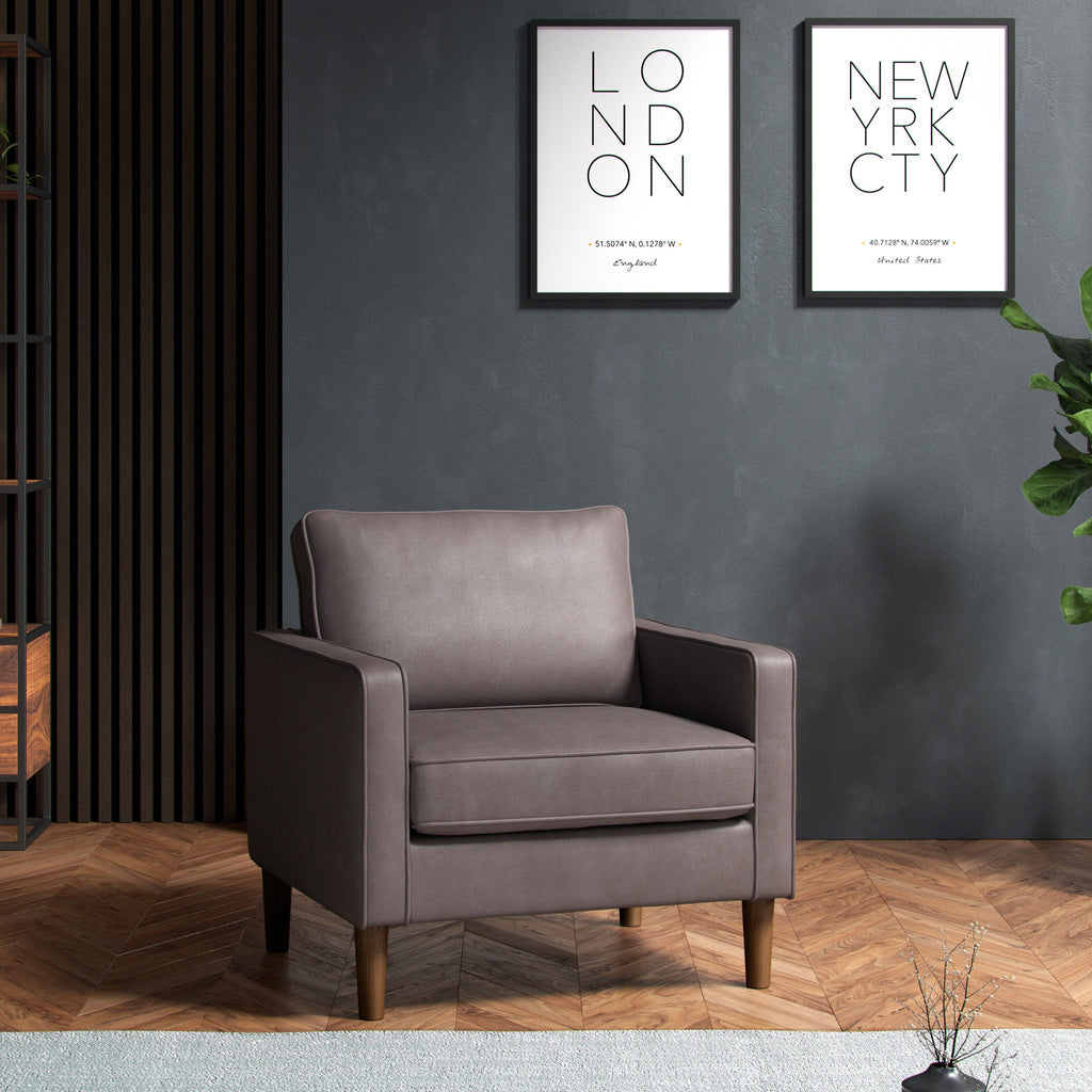 Fauteuil Jefri en similicuir