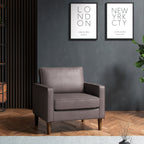 Fauteuil Jefri en similicuir