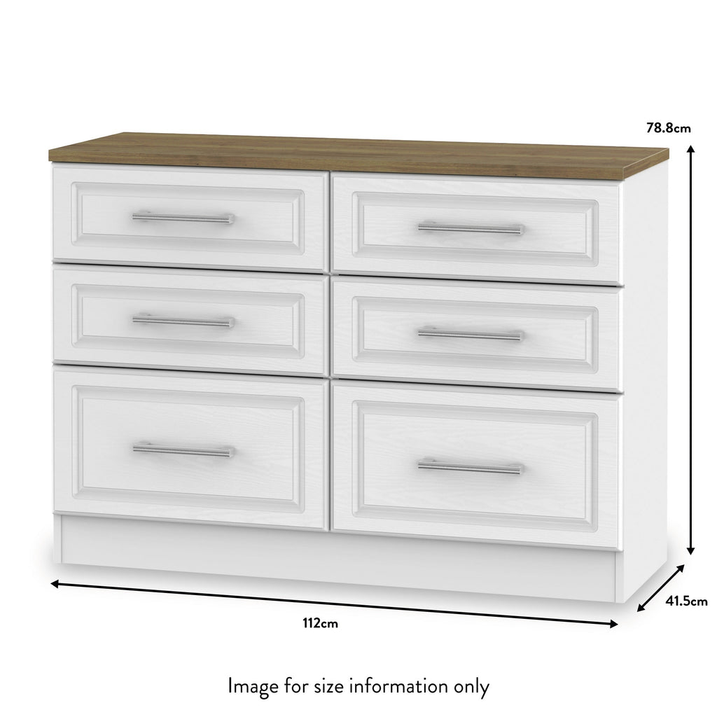 Commode large à 6 tiroirs Talland