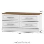 Meuble de rangement bas Talland à 4 tiroirs