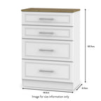 Commode profonde à 4 tiroirs Talland