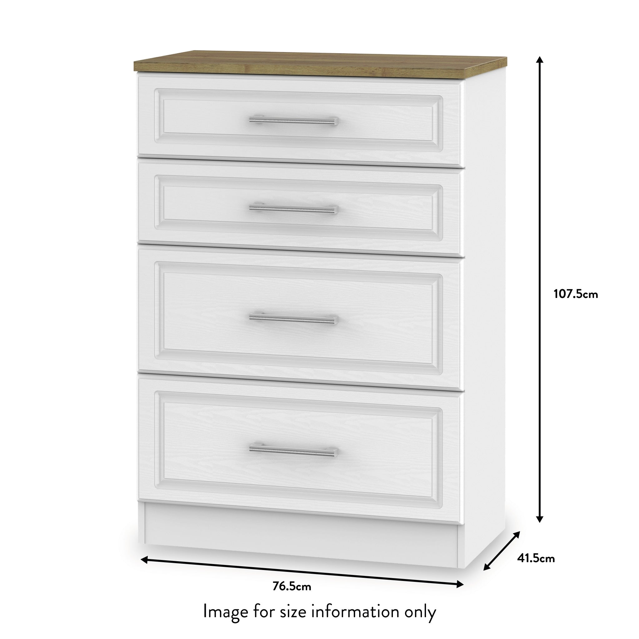 Commode profonde à 4 tiroirs Talland