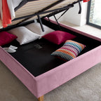 Lit ottoman en velours Kia