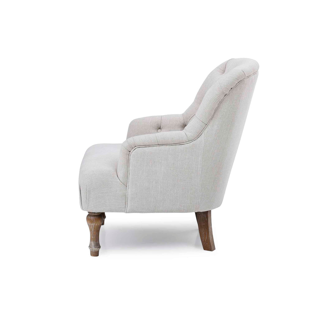 Fauteuil en lin Bianca