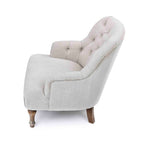 Fauteuil en lin Bianca