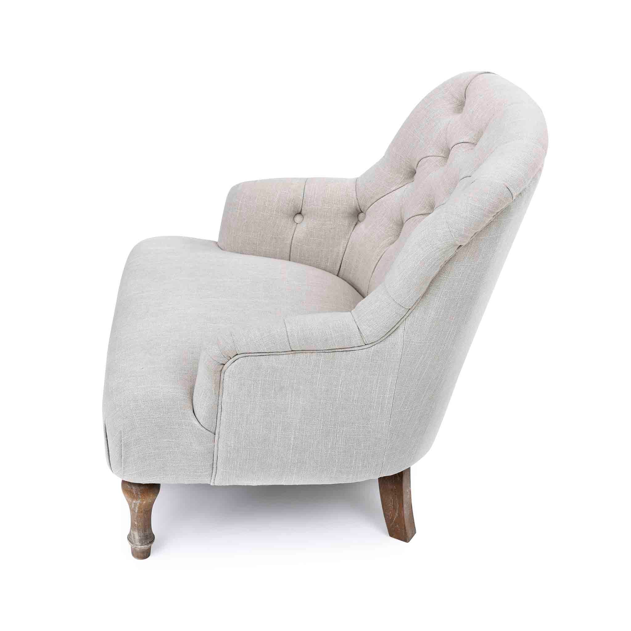 Fauteuil en lin Bianca