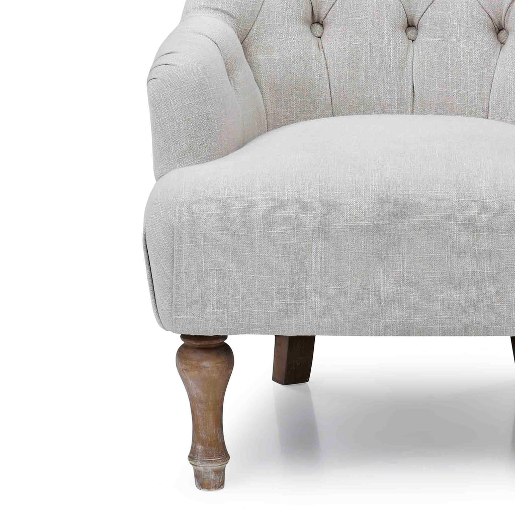 Fauteuil en lin Bianca