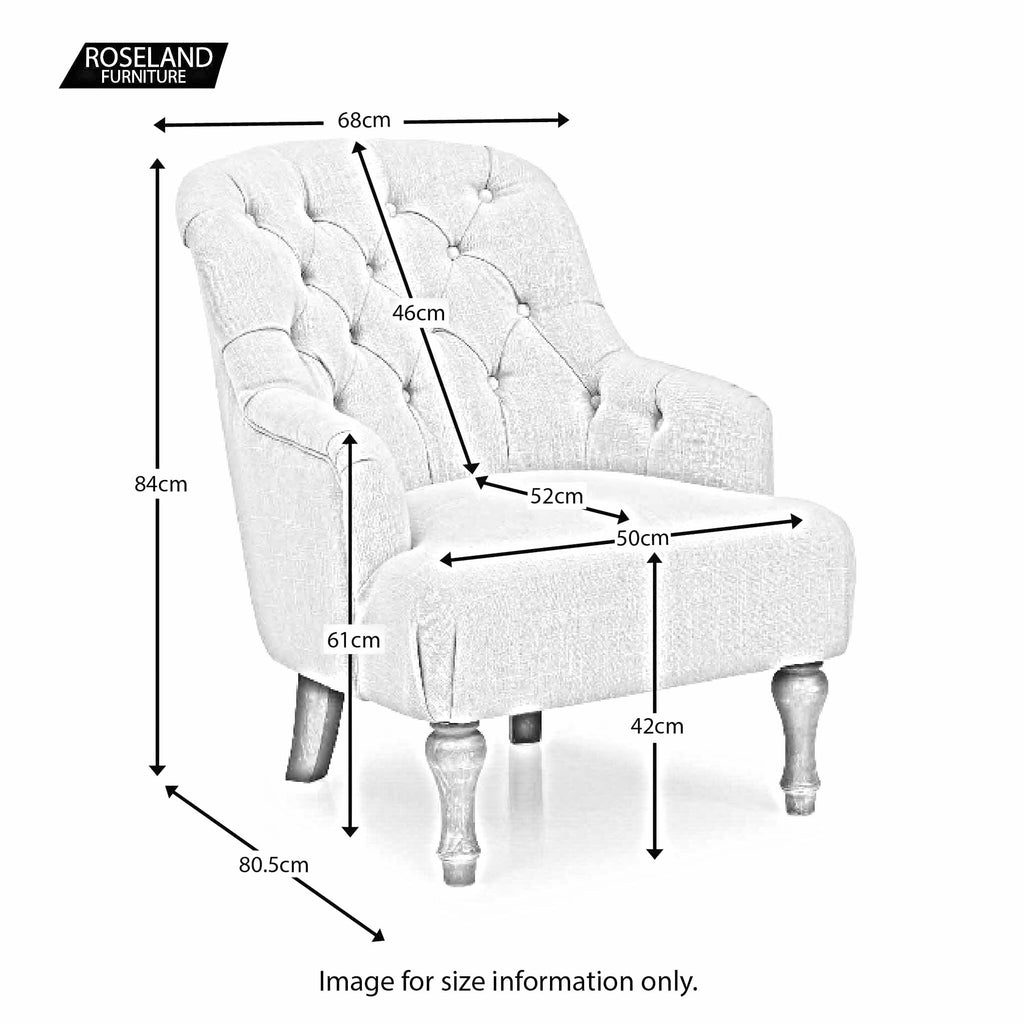 Fauteuil en lin Bianca