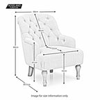 Fauteuil en lin Bianca