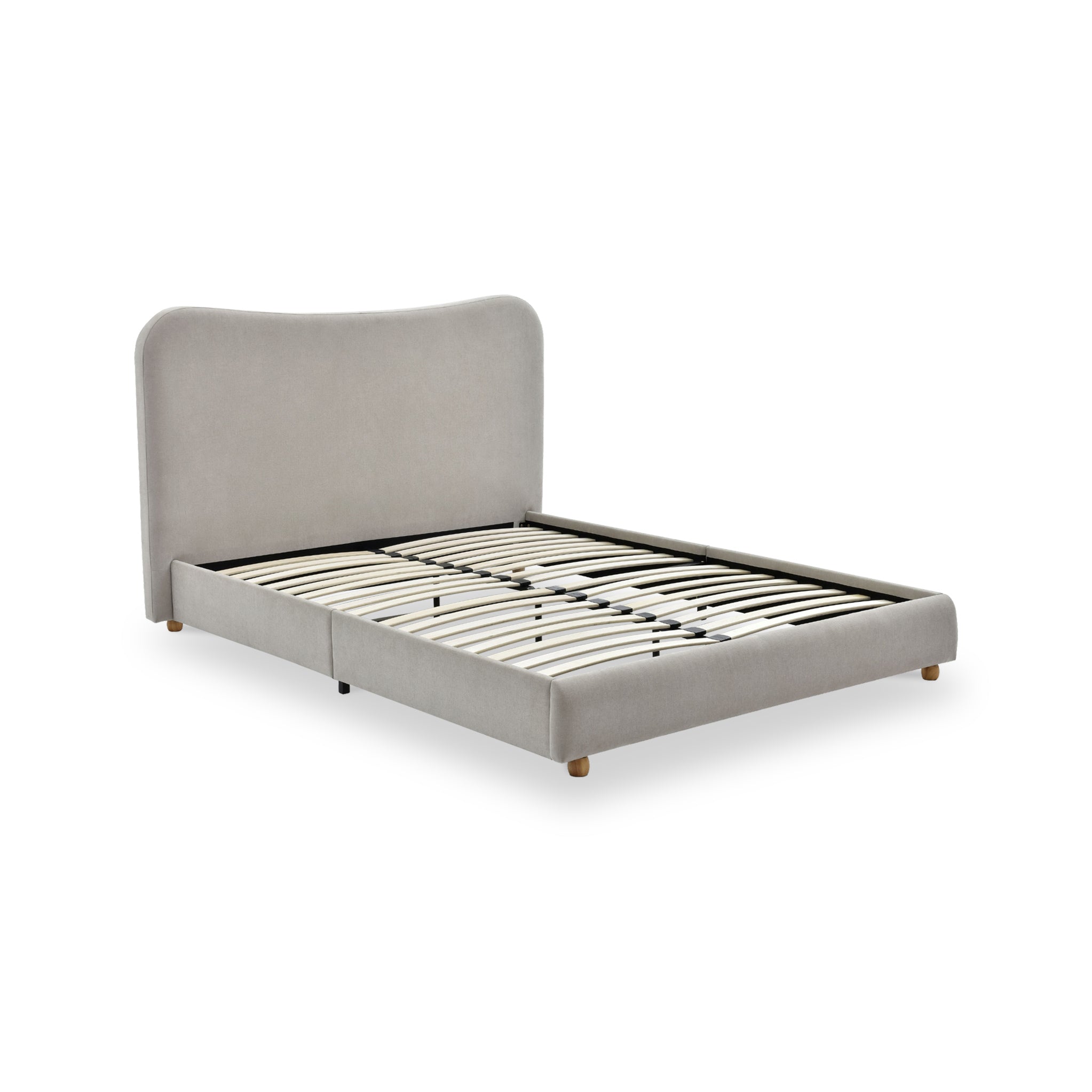 Cadre de lit Tolliver avec tête de lit incurvée