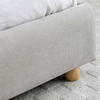 Cadre de lit Tolliver avec tête de lit incurvée