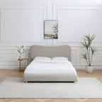 Cadre de lit Tolliver avec tête de lit incurvée