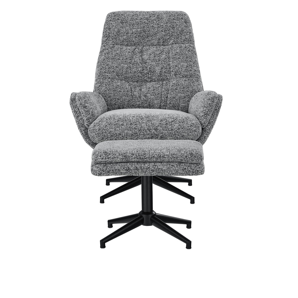 Fauteuil Otis Boucle avec repose-pieds