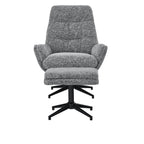 Fauteuil Otis Boucle avec repose-pieds