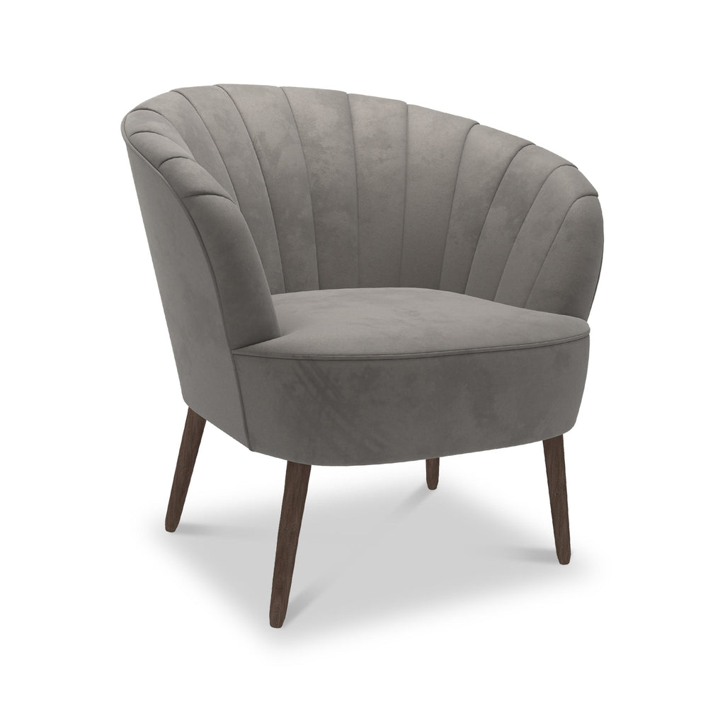 Fauteuil d'appoint en velours Hartwell