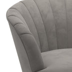 Fauteuil d'appoint en velours Hartwell