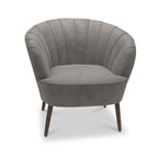 Fauteuil d'appoint en velours Hartwell