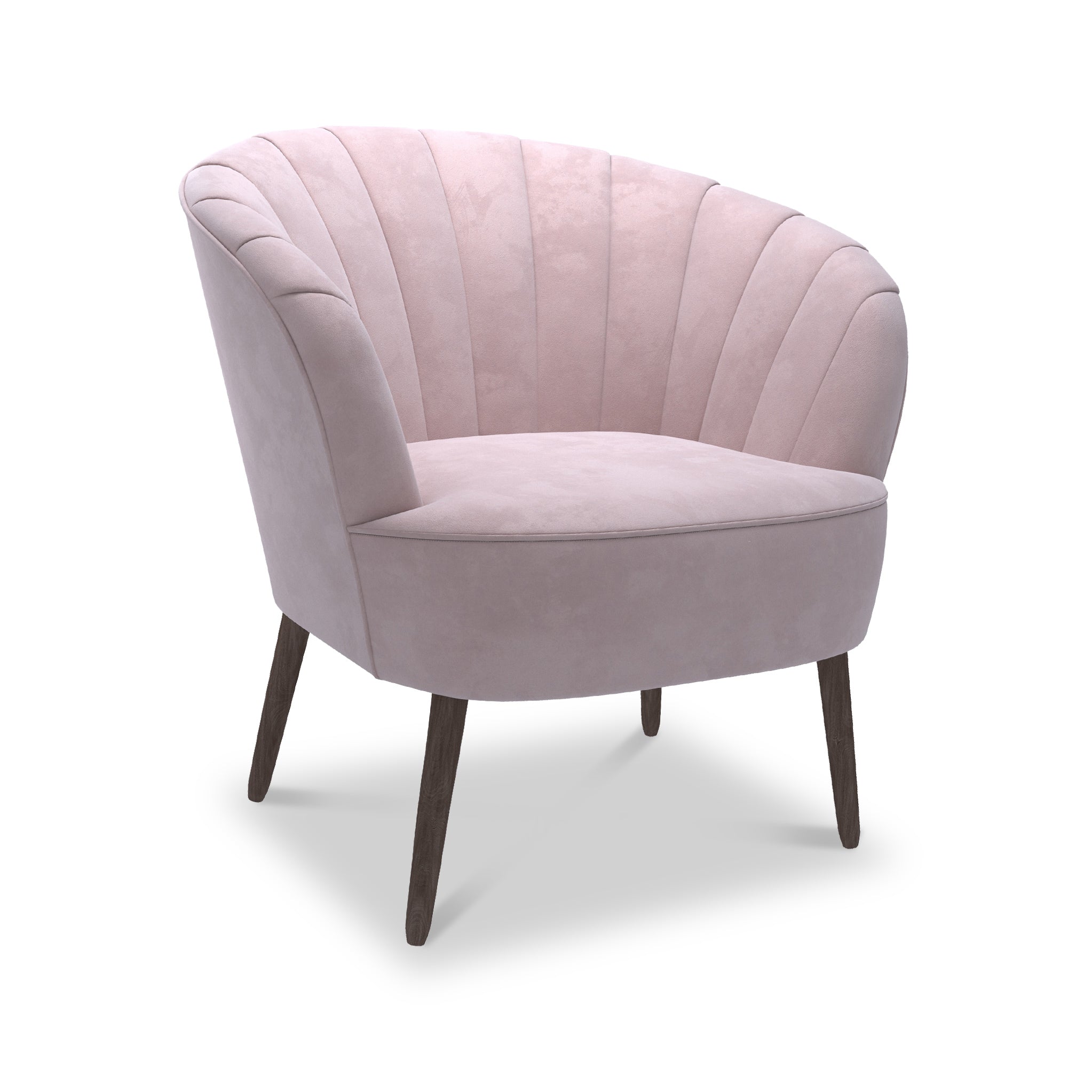 Fauteuil d'appoint en velours Hartwell