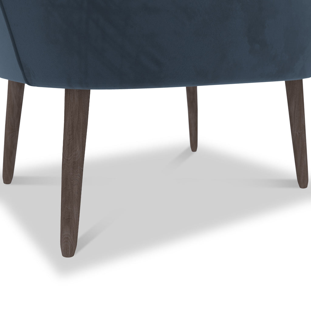 Fauteuil d'appoint en velours Hartwell