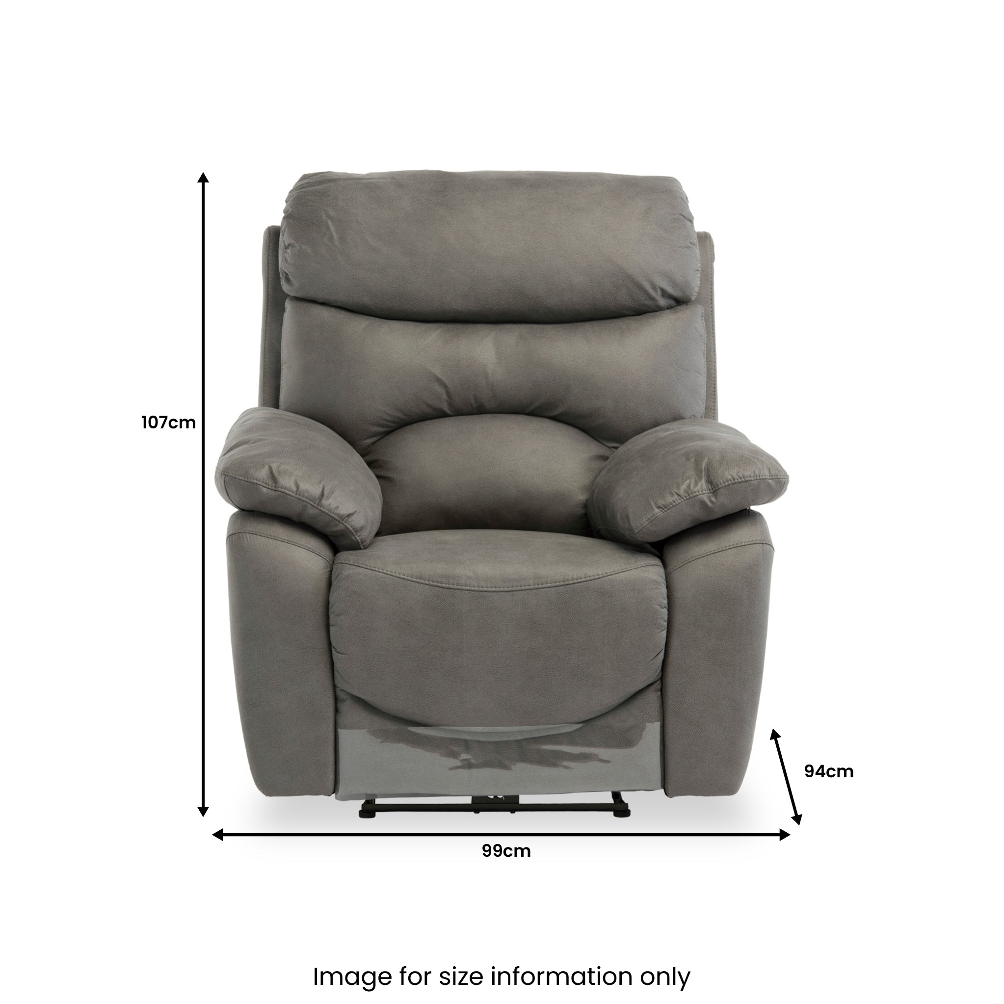 Fauteuil inclinable électrique Fraser en tissu