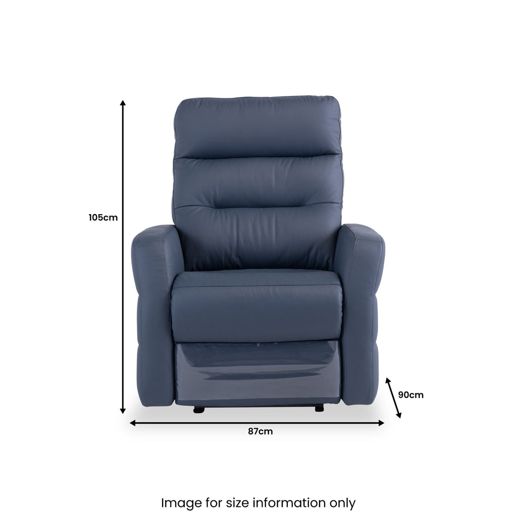 Fauteuil inclinable électrique en cuir Harlem